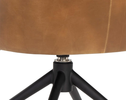 Sunpan - 5West Bretta Swivel Dining Chair - Tobacco Tan - 106375 view 6