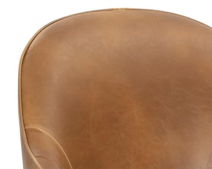 Sunpan - 5West Bretta Swivel Dining Chair - Tobacco Tan - 106375 view 7