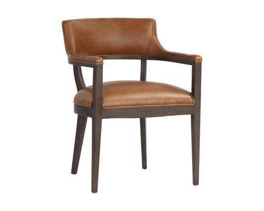 Sunpan - Westport Brylea Dining Armchair - Brown - Shalimar Tobacco Leather - 110523 veiw 1