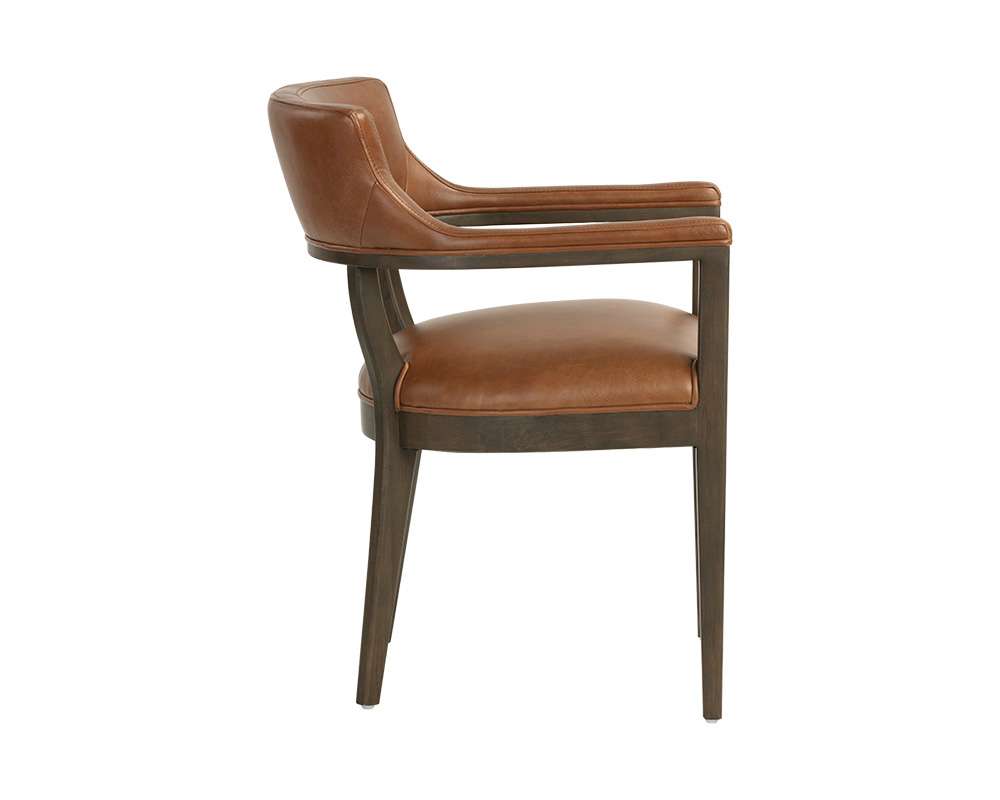 Sunpan - Westport Brylea Dining Armchair - Brown - Shalimar Tobacco Leather - 110523 veiw 3