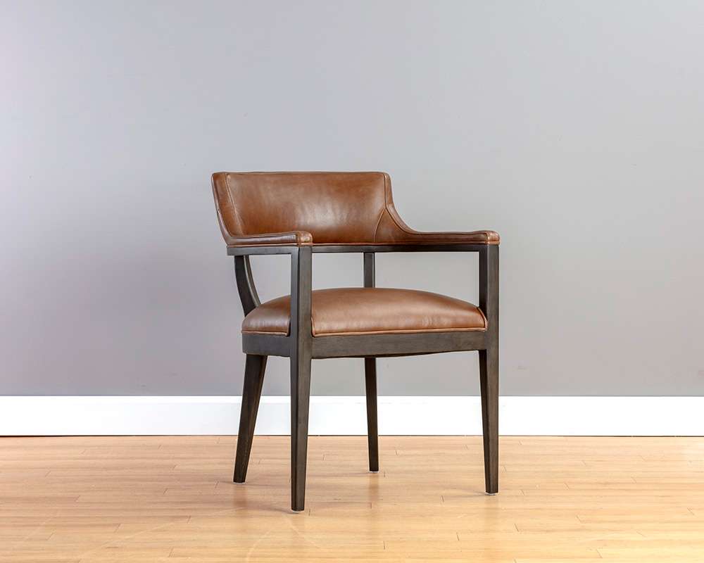 Sunpan - Westport Brylea Dining Armchair - Brown - Shalimar Tobacco Leather - 110523 view 5