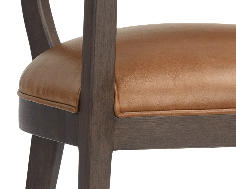 Sunpan - Westport Brylea Dining Armchair - Brown - Shalimar Tobacco Leather - 110523 view 6