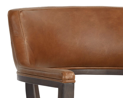 Sunpan - Westport Brylea Dining Armchair - Brown - Shalimar Tobacco Leather - 110523 view 7