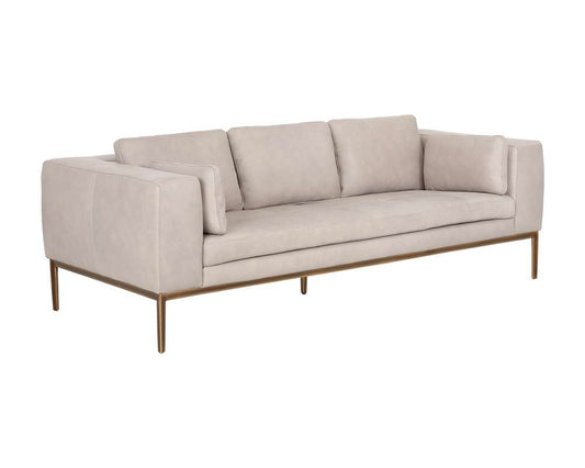 Sunpan - Irongate Burr Sofa - Bali Bone Leather - 106598 veiw 1