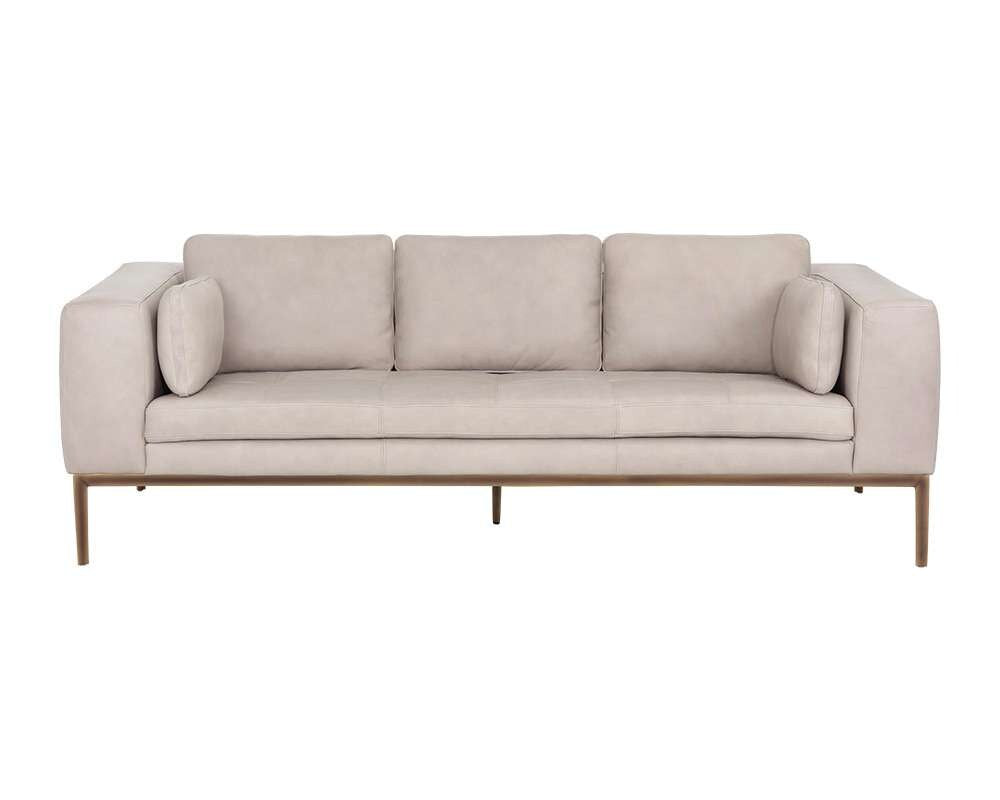 Sunpan - Irongate Burr Sofa - Bali Bone Leather - 106598 veiw 2