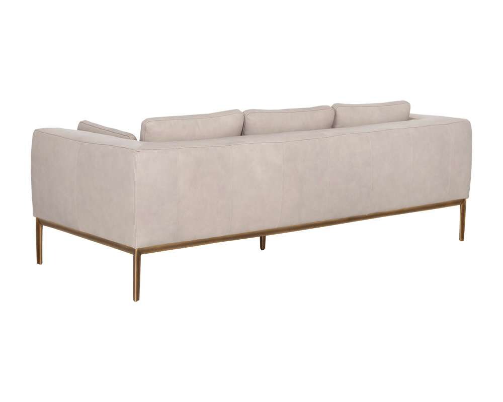 Sunpan - Irongate Burr Sofa - Bali Bone Leather - 106598 veiw 3
