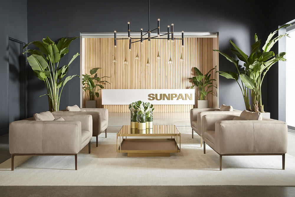 Sunpan - Irongate Burr Sofa - Bali Bone Leather - 106598 view 10