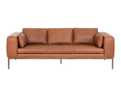 Sunpan - Irongate Burr Sofa - Behike Saddle Leather - 106139 veiw 2