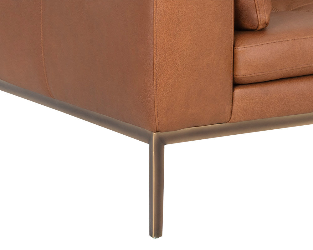 Sunpan - Irongate Burr Sofa - Behike Saddle Leather - 106139 view 6