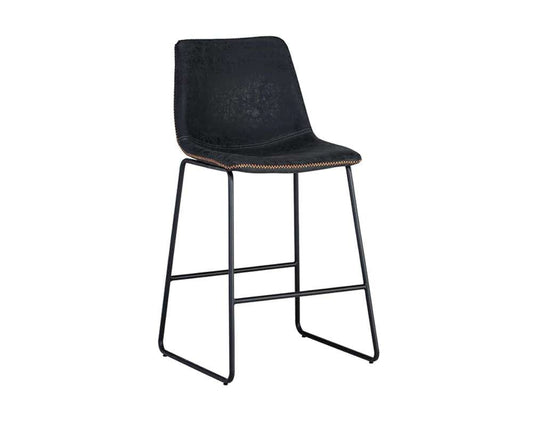 Sunpan - Cal Counter Stool - Antique Black (Set Of 2) - 104961 veiw 1