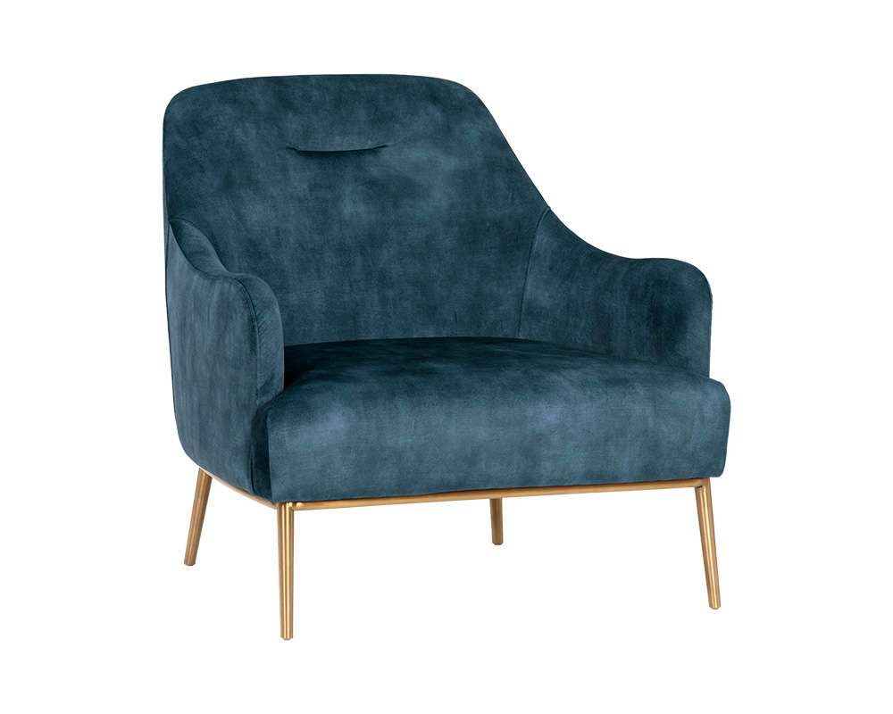 Sunpan - Cameron Lounge Chair - Nono Petrol - 106594 veiw 1