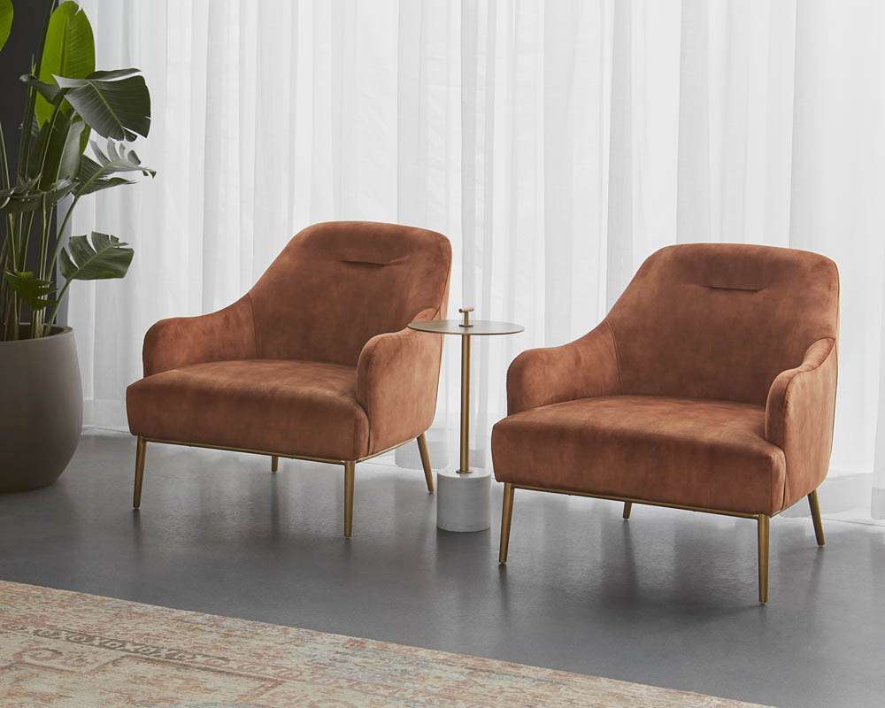 Sunpan - Cameron Lounge Chair - Nono Rust - 106400 veiw 5