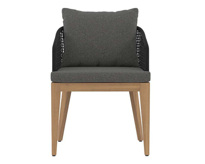 Sunpan - Capri Dining Armchair - Natural - Gracebay Grey - 109476 veiw 2
