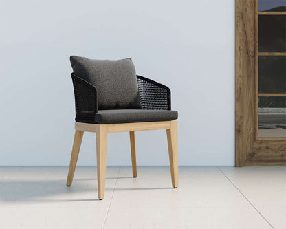 Sunpan - Capri Dining Armchair - Natural - Gracebay Grey - 109476 veiw 5