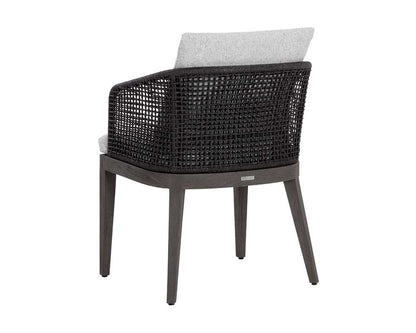 Sunpan - Capri Dining Armchair - Smoke Grey - Copacabana Marble - 109477 veiw 4