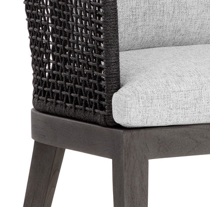 Sunpan - Capri Dining Armchair - Smoke Grey - Copacabana Marble - 109477 view 6
