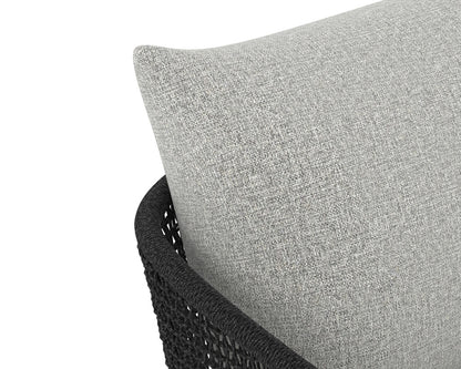 Sunpan - Capri Dining Armchair - Smoke Grey - Copacabana Marble - 109477 view 7