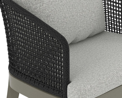 Sunpan - Capri Dining Armchair - Smoke Grey - Copacabana Marble - 109477 view 8