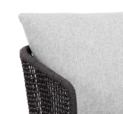 Sunpan - Capri Dining Armchair - Smoke Grey - Copacabana Marble - 109477 view 9