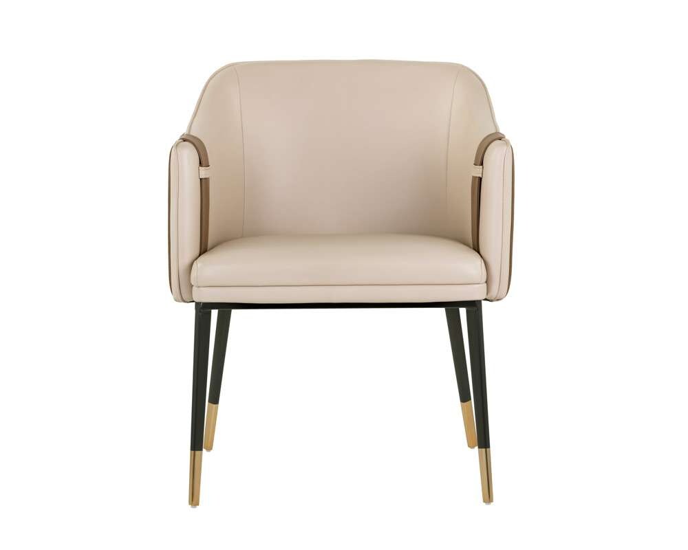 Sunpan - Ikon Carter Dining Armchair - Napa Beige / Napa Tan - 103789 veiw 2