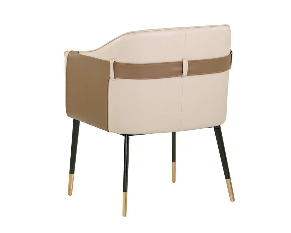 Sunpan - Ikon Carter Dining Armchair - Napa Beige / Napa Tan - 103789 veiw 4