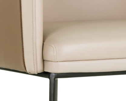 Sunpan - Ikon Carter Dining Armchair - Napa Beige / Napa Tan - 103789 view 8