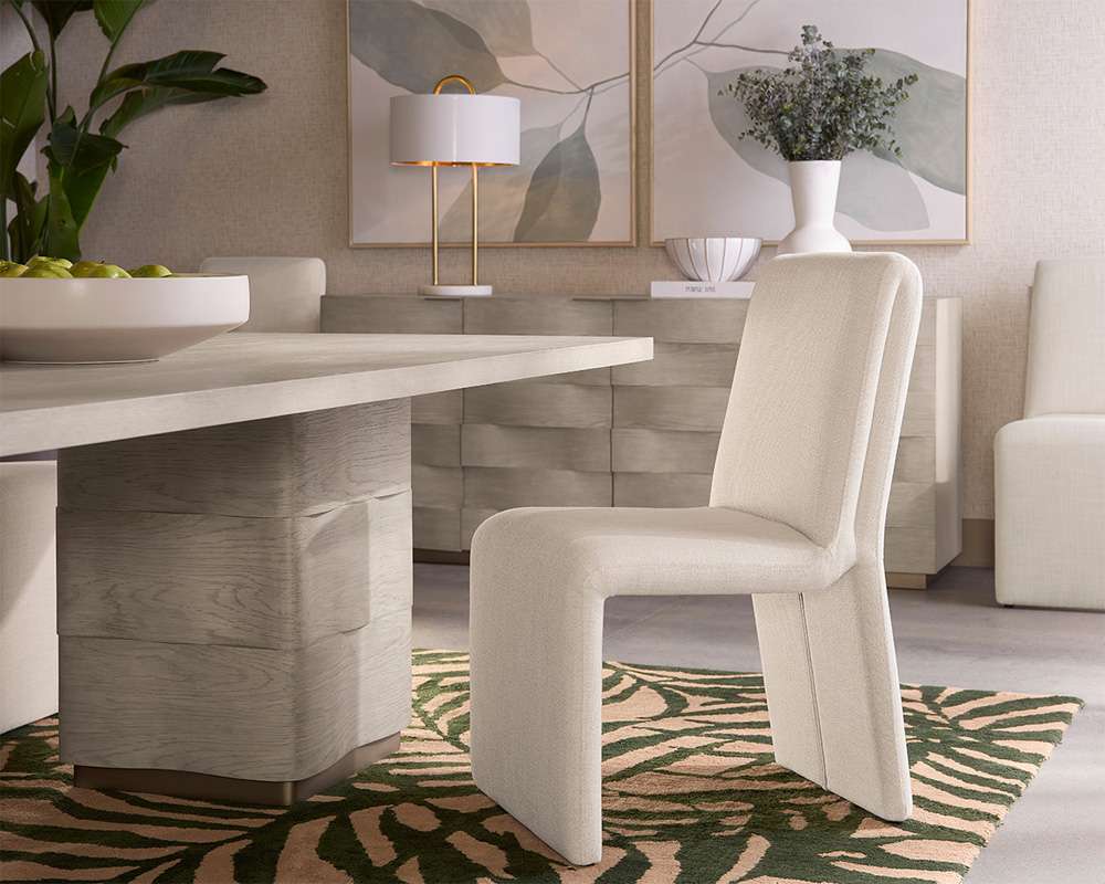 Sunpan - 5West Cascata Dining Chair - Effie Linen - 109692 veiw 5