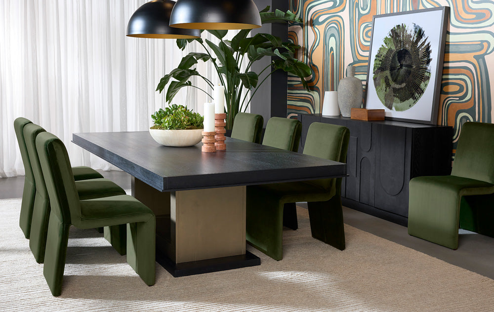 Sunpan - 5West Cascata Dining Chair - Moss Green - 110463 view 10
