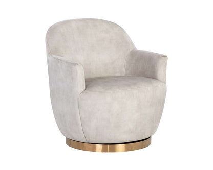 Sunpan - Casey Swivel Lounge Chair - Nono Cream - 107964 veiw 1