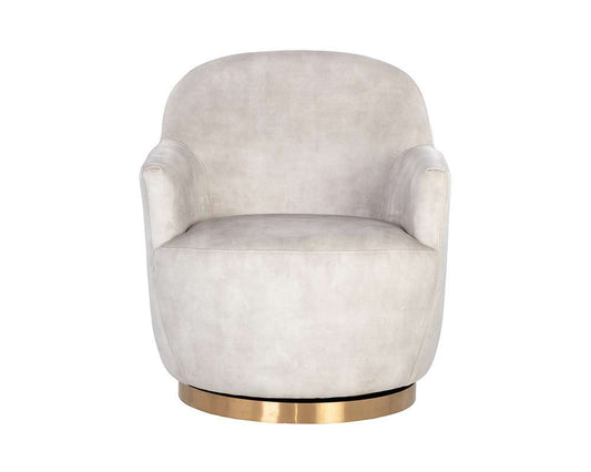 Sunpan - Casey Swivel Lounge Chair - Nono Cream - 107964 veiw 2