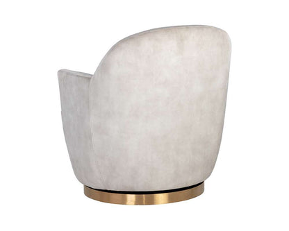 Sunpan - Casey Swivel Lounge Chair - Nono Cream - 107964 veiw 4
