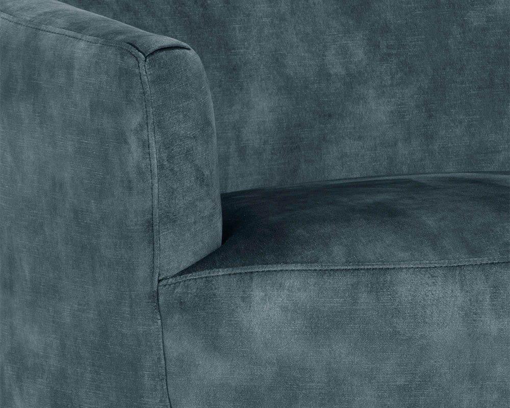 Sunpan - Casey Swivel Lounge Chair - Nono Petrol - 106595 view 6