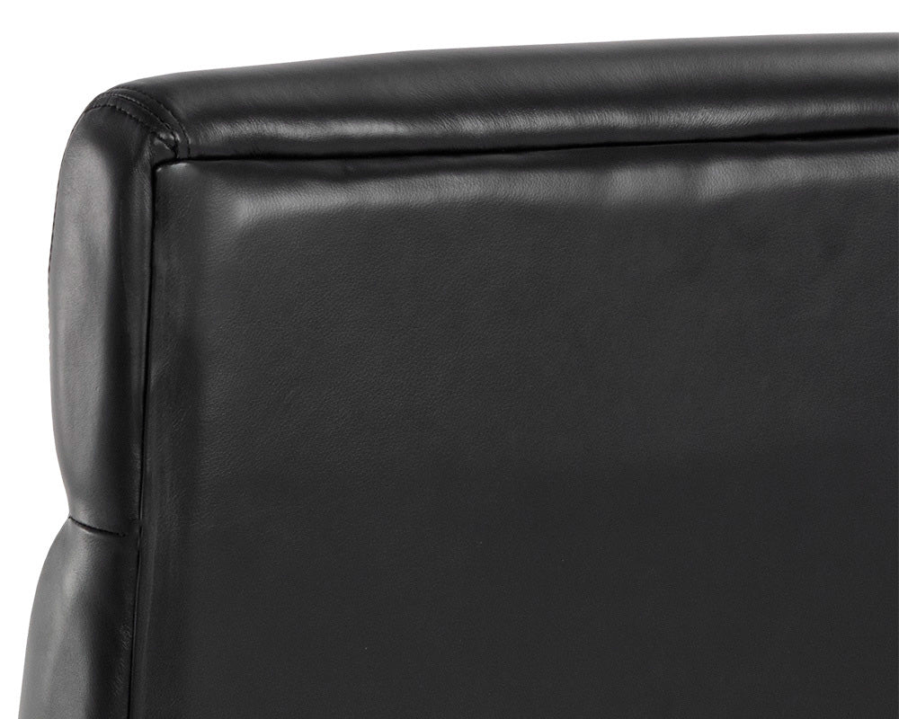 Sunpan - Westport Collin Office Chair - Brown - Cortina Black Leather - 110540 view 7