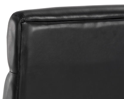 Sunpan - Westport Collin Office Chair - Brown - Cortina Black Leather - 110540 view 7