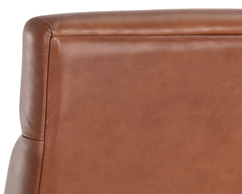 Sunpan - Westport Collin Office Chair - Brown - Shalimar Tobacco Leather - 110542 view 6