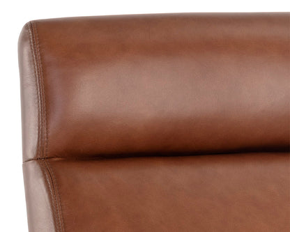 Sunpan - Westport Collin Office Chair - Brown - Shalimar Tobacco Leather - 110542 view 8