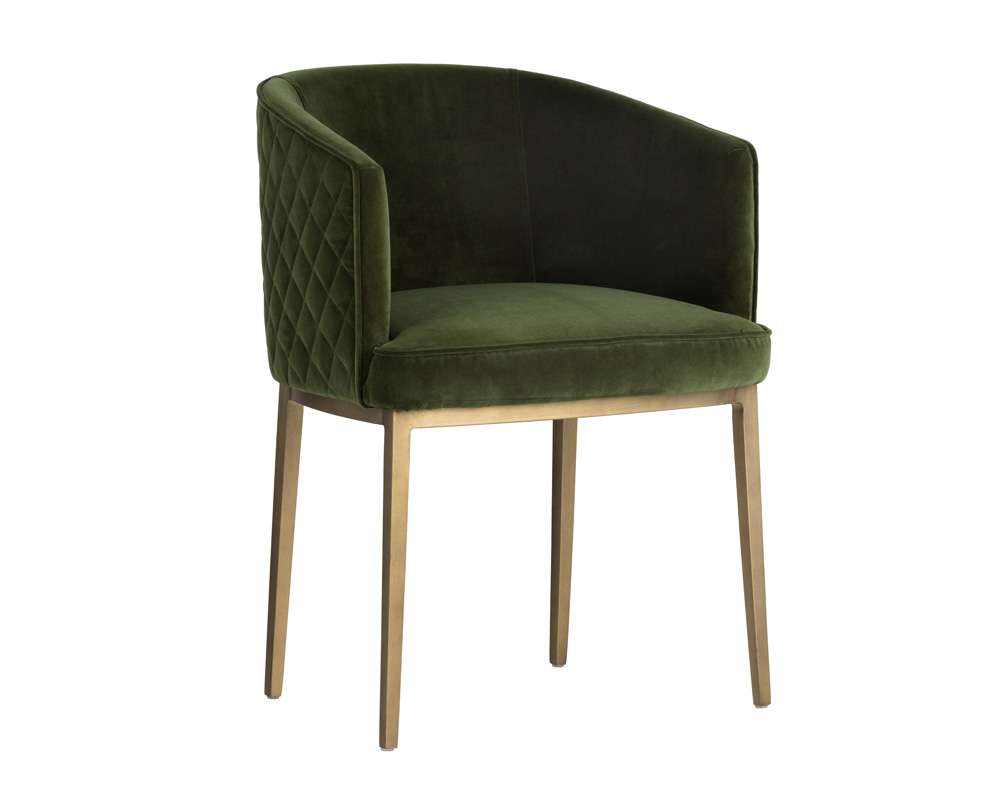 Sunpan - MIXT Cornella Dining Armchair - Forest Green - 103524 veiw 1