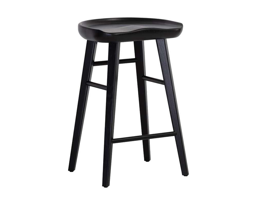 Sunpan - Dominic Counter Stool - Black - 110460 veiw 1