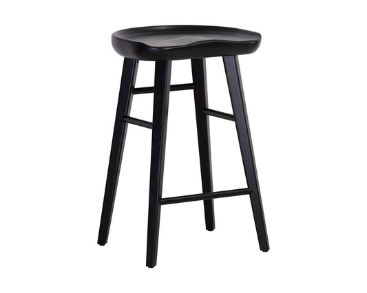 Sunpan - Dominic Counter Stool - Black - 110460 veiw 1
