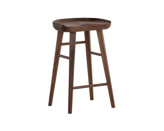 Sunpan - Dominic Counter Stool - Walnut - 107096 veiw 1