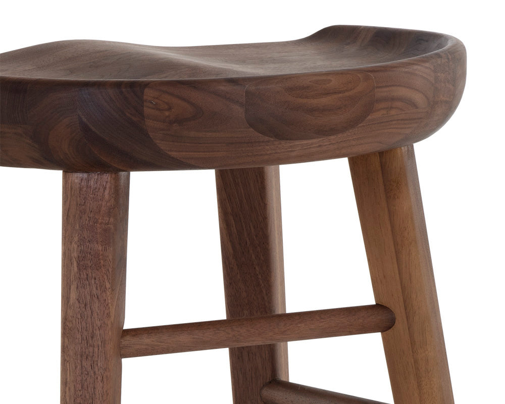 Sunpan - Dominic Counter Stool - Walnut - 107096 view 5
