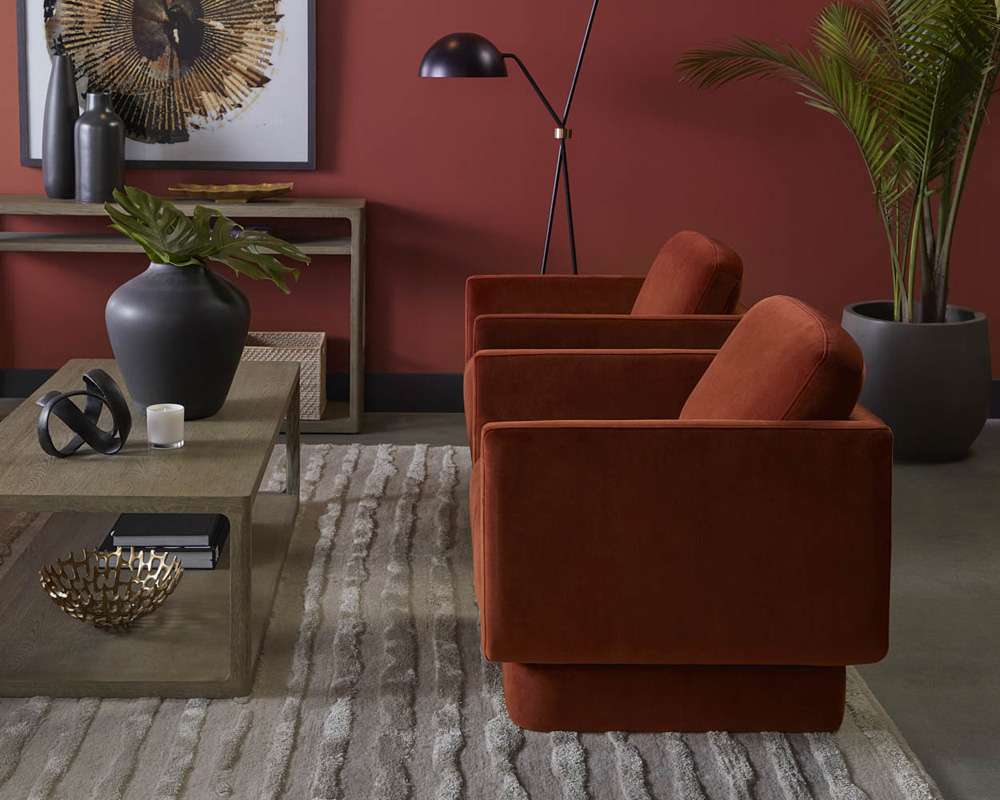 Sunpan - Everton Lounge Chair - Meg Rust - 109726 veiw 5