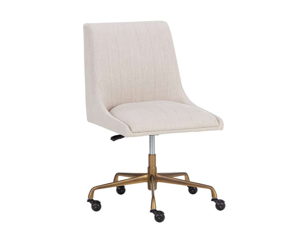Sunpan - Irongate Halden Office Chair - Beige Linen - 108730 veiw 1
