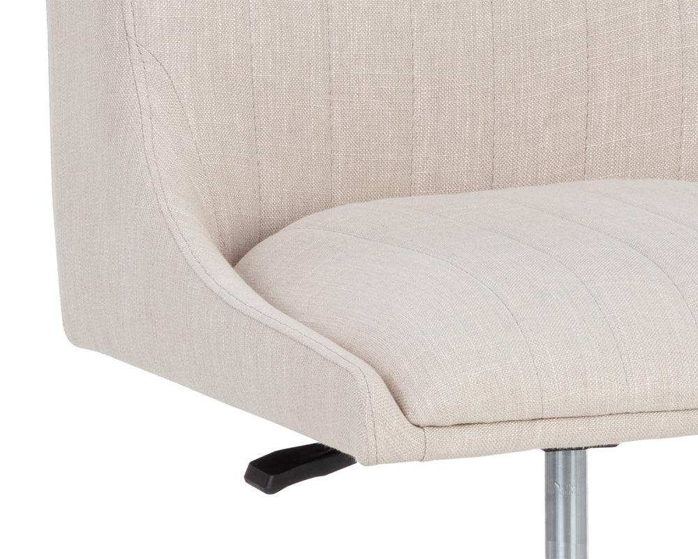 Sunpan - Irongate Halden Office Chair - Beige Linen - 108730 view 7