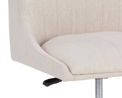 Sunpan - Irongate Halden Office Chair - Beige Linen - 108730 view 7