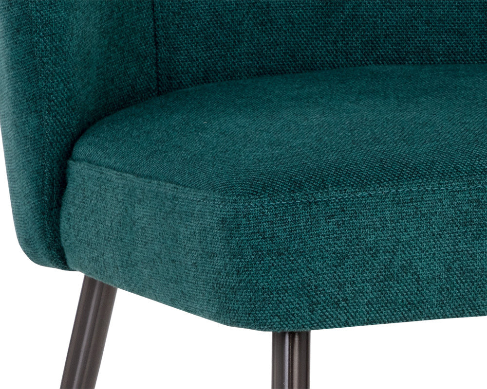 Sunpan - Ivana Dining Chair - Soho Teal - 108878_CLOSEOUT view 7