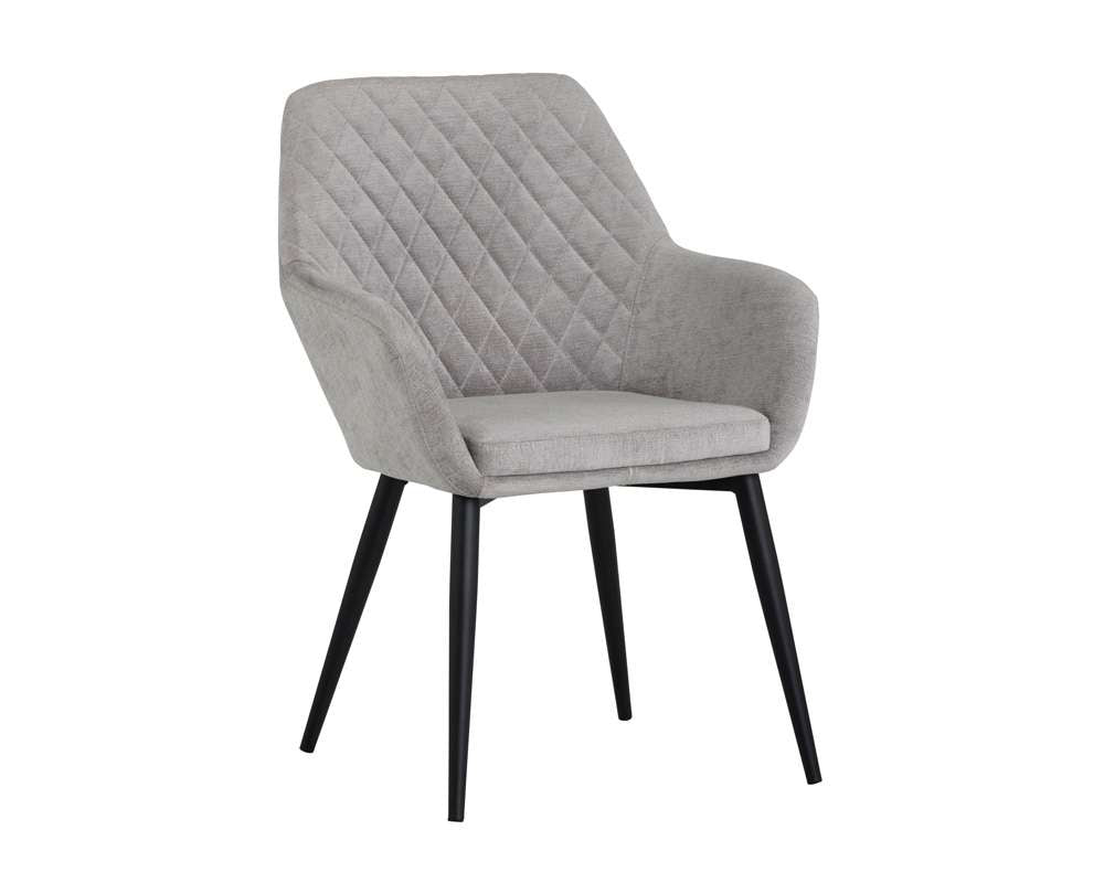 Sunpan - Urban Unity Jayna Dining Armchair - Black - Polo Club Stone - 104041 veiw 1