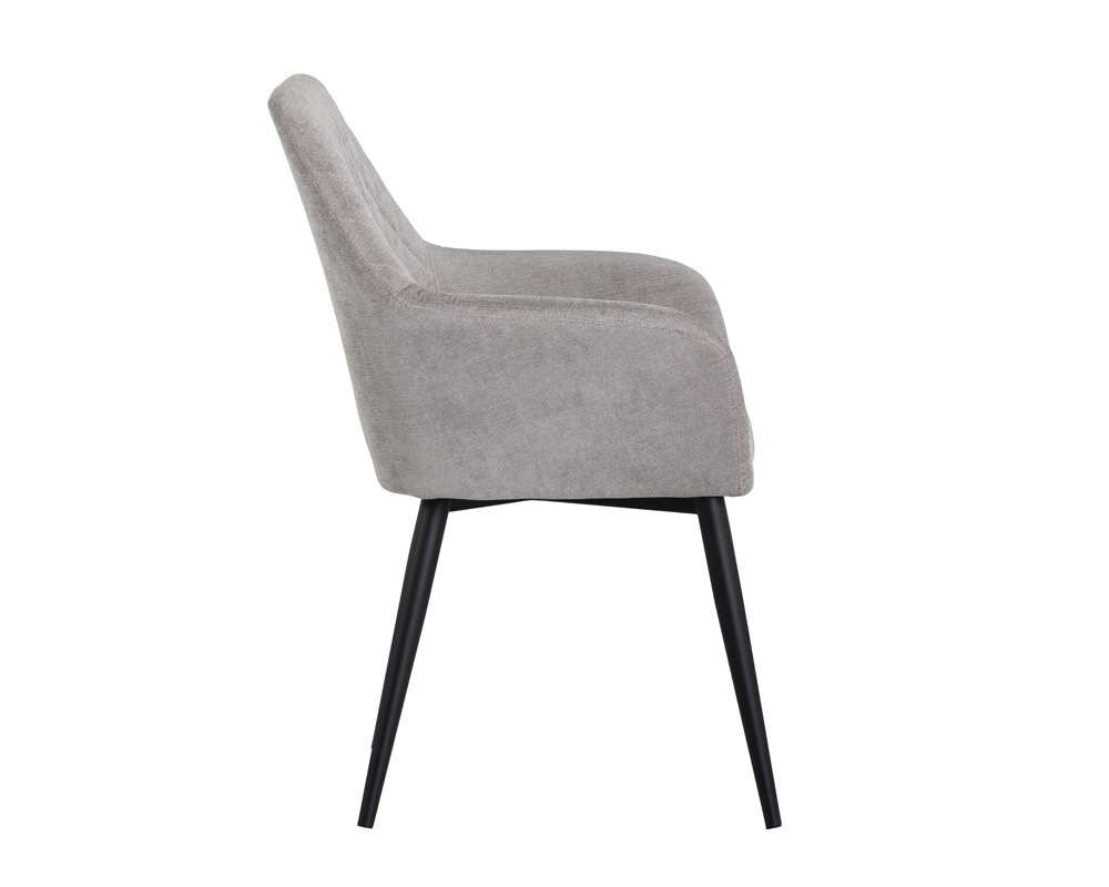 Sunpan - Urban Unity Jayna Dining Armchair - Black - Polo Club Stone - 104041 veiw 2