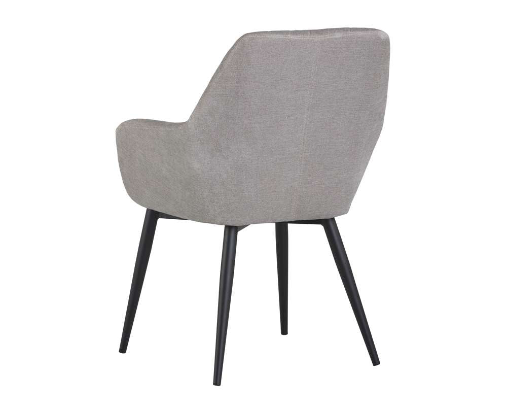 Sunpan - Urban Unity Jayna Dining Armchair - Black - Polo Club Stone - 104041 veiw 3