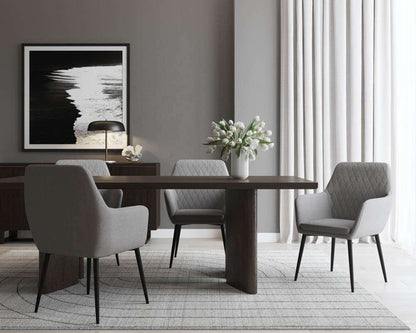 Sunpan - Urban Unity Jayna Dining Armchair - Black - Polo Club Stone - 104041 veiw 4